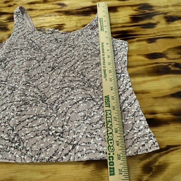 Alex Evenings Women's Blouse Tank Top Size Medium Purple Glitter Stretch Classic - Picture 4 of 9